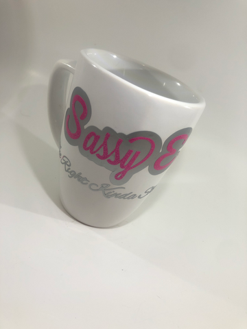 White SassyE Mug