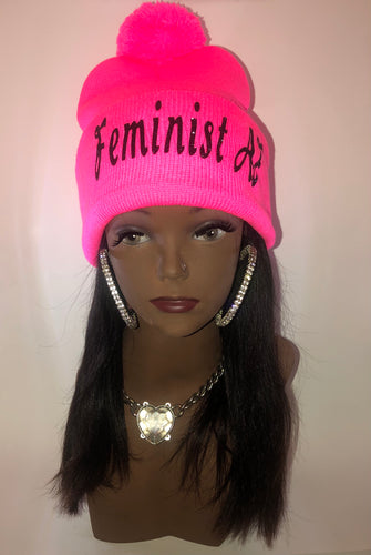 Pink Feminist AF Beanie